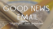 Good News Email: Highlights from December 2015
