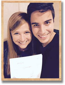 With marriage license in hand, Adrian & Kacie (who will be leading the UCF Campus Ministry) get married today!