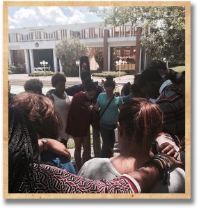 THE CITY CENTER AND CAMPUS HOUSE CHURCHES COME TOGETHER TO PRAY AFTER LAUREN’S BAPTISM!